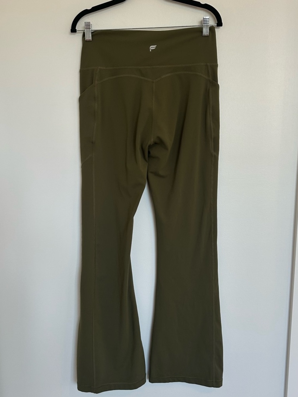 Fabletics Utility Green Oasis PureLuxe High-Waisted Pocketed Kick Flare - Picture 10 of 10